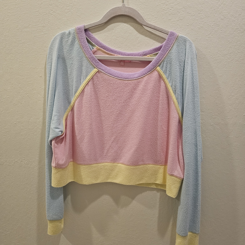 Sugar Thrillz Lavender and Pink Top
